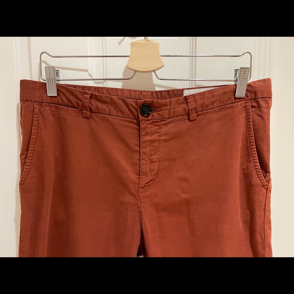 Ikks Maroon Slim Fit Chinos
